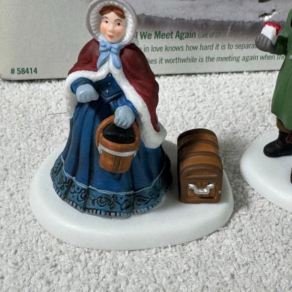 Dept 56 Dickens Series 1998 Until We Meet Again #58414 2pc. Set - Picture 3 of 12